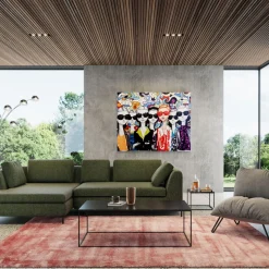 Stolik Kawowy Key West 120x60 Cm Czarny - Blat Marmur