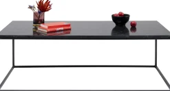 Stolik Kawowy Key West 120x60 Cm Czarny - Blat Marmur