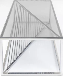 Stolik Kawowy Laser 120x60 Cm Srebrny