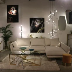 Stolik Kawowy Laser 120x60 Cm Złoty