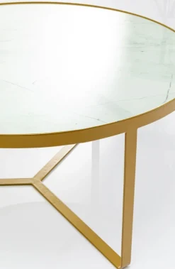Stolik Kawowy Marble Ø55xH38 Cm Złoty