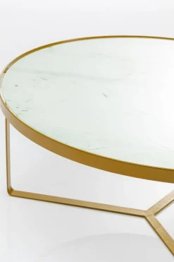 Stolik Kawowy Marble Ø55xH38 Cm Złoty