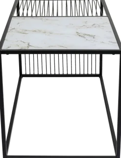 Stolik Kawowy Twice 100x50 Cm Czarny - Blat Szklany