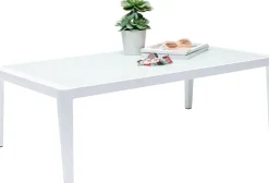 Stolik Ogrodowy Tiki 108x59 Cm Biały - Blat Szklany