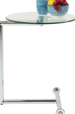 Stolik Pomocniczy Easy Living Ø46 Cm Transparentno-srebrny