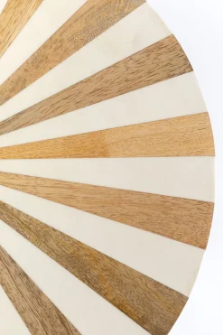 Stolik Pomocniczy MDF I Stal Biało-złoty Ø40x50 Cm
