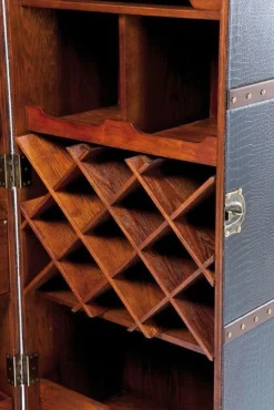 Szafa Barowa Colonial 60x153 Cm Ciemnobrązowa
