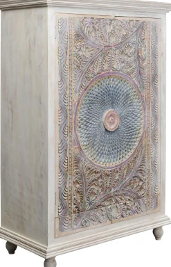 Szafa 2-drzwiowa Z Drewna Mango Front Kolorowy 120x180 Cm