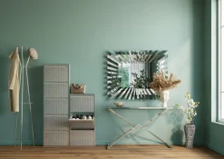 Szafka Na Buty Caruso 50x103 Cm Srebrna