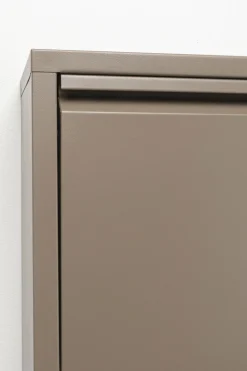 Szafka Na Buty Stalowa 5 Półek Kolor Taupe 50x170 Cm
