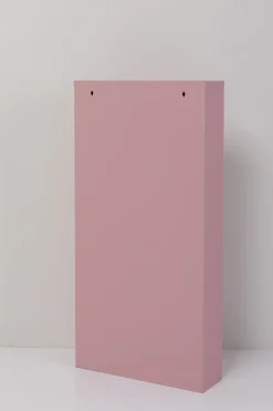 Szafka Na Buty Stalowa Różowa 3 Przegródki 50x104 Cm