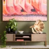 Szafka RTV Cesaro 160x50 Cm Naturalna - Blat Ceramika