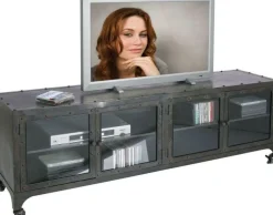 Szafka RTV Factory 160x56 Cm Metaliczna