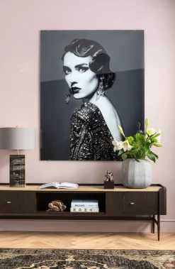 Szafka RTV Milano 200x55 Cm Ciemnobrązowa