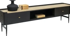 Szafka RTV Milano 200x55 Cm Ciemnobrązowa
