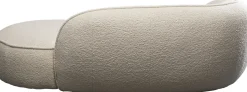Szezlong Do Salonu Beżowy Tapicerowany 200x108 Cm
