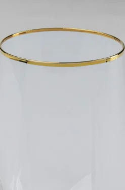 Szklanka Diamond Gold Rim 710 Ml Transparentna