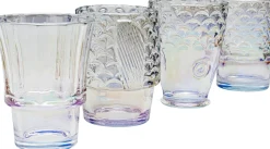 Szklanki Kolorowe 4-set 250 Ml Motyw Zwierzęcy Ryba