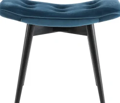 Taboret - Podnóżek Vicky 59x46 Cm Niebieskozielony - Nogi Czarne