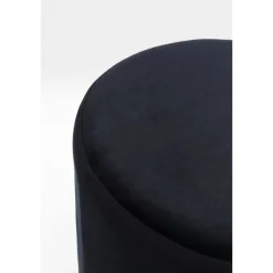 Taboret Cherry Ø35 Cm Czarny Podstawa Złota
