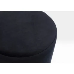 Taboret Cherry Ø35 Cm Czarny Podstawa Złota