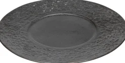 Talerz Deserowy Czarny Kamionkowy Ø21 Cm
