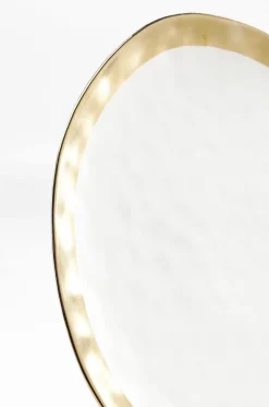 Talerz Do Serwowania Bell Ø38 Cm Biało-złoty