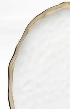 Talerz Do Serwowania Bell Ø38 Cm Biało-złoty