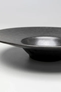 Talerz Głęboki Czarny Kamionkowy Ø27 Cm