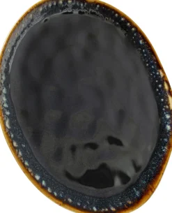 Talerz Obiadowy Kamionkowy Ciemnoniebieski Ø26 Cm