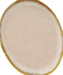 Talerz Obiadowy Kamionkowy Różowy Ø26 Cm