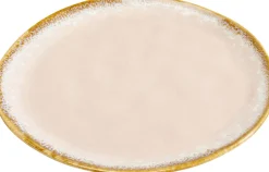 Talerz Obiadowy Kamionkowy Różowy Ø26 Cm