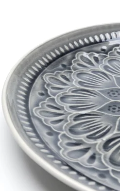 Talerz Obiadowy Sicilia Mandala Ø27 Cm Szary