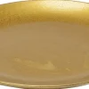 Talerz Obiadowy Z Porcelany Złoty Ø26 Cm