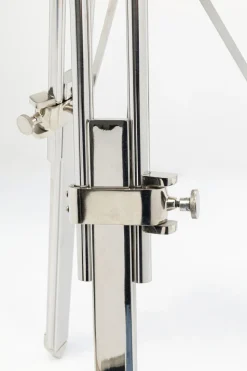 Teleskop Dekoracyjny Srebrny Stal I Aluminium 125 Cm