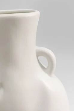 Wazon Biały Z Motywem Ludzkiego Ciała Ceramiczny 16x22 Cm