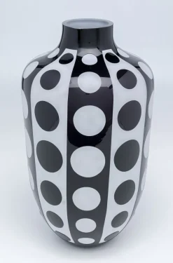 Wazon Brillar Ø25x45 Cm Czarno-biały
