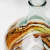 Wazon Brązowo-transparentny Szkło Z Recyklingu Ø18x30 Cm Burza Piaskowa