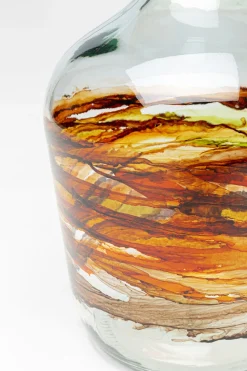 Wazon Brązowo-transparentny Szkło Z Recyklingu Ø18x30 Cm Burza Piaskowa