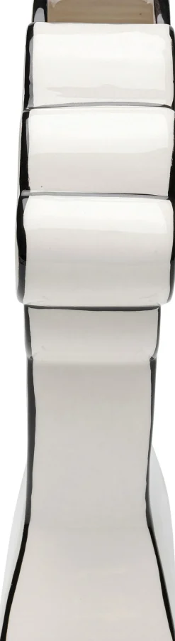 Wazon Ceramiczny Biały Motyw Kobiety 21x26 Cm