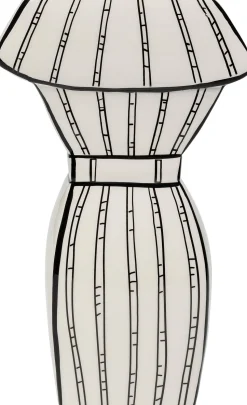 Wazon Ceramiczny Biały Sukienka 18x31 Cm
