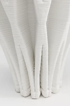 Wazon Ceramiczny Skandynawski Biały Ø20x37 Cm