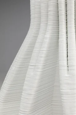 Wazon Ceramiczny Skandynawski Biały Ø20x37 Cm