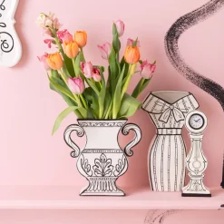 Wazon Ceramiczny Z Uchwytami Biały 23x24 Cm