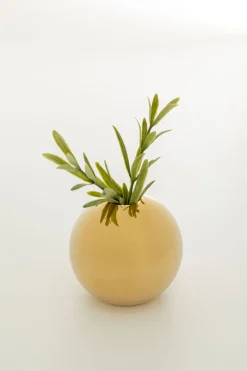 Wazon Ceramiczny Złoty Ø8 Cm