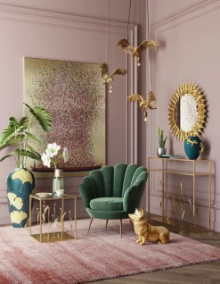 Wazon Chameleon Jack Fruit Ø39x39 Cm Zielono-złoty
