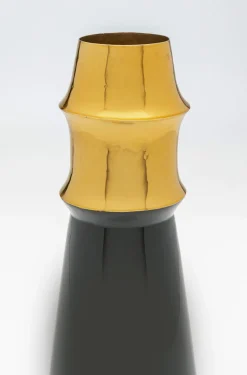 Wazon Ciera Ø14x35 Cm Czarno-złoty
