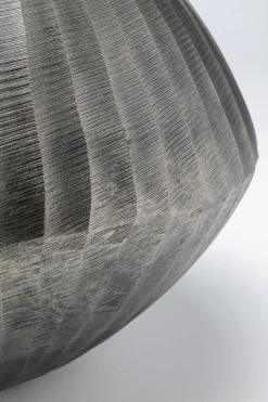 Wazon Dekoracyjny Aluminiowy Srebrny Antyczny Ø37x30 Cm