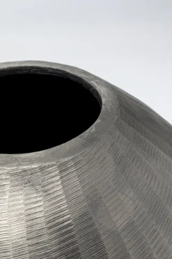 Wazon Dekoracyjny Aluminiowy Srebrny Antyczny Ø37x30 Cm