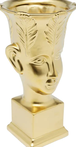 Wazon Dekoracyjny Rosto Ø15x31 Cm Złoty
